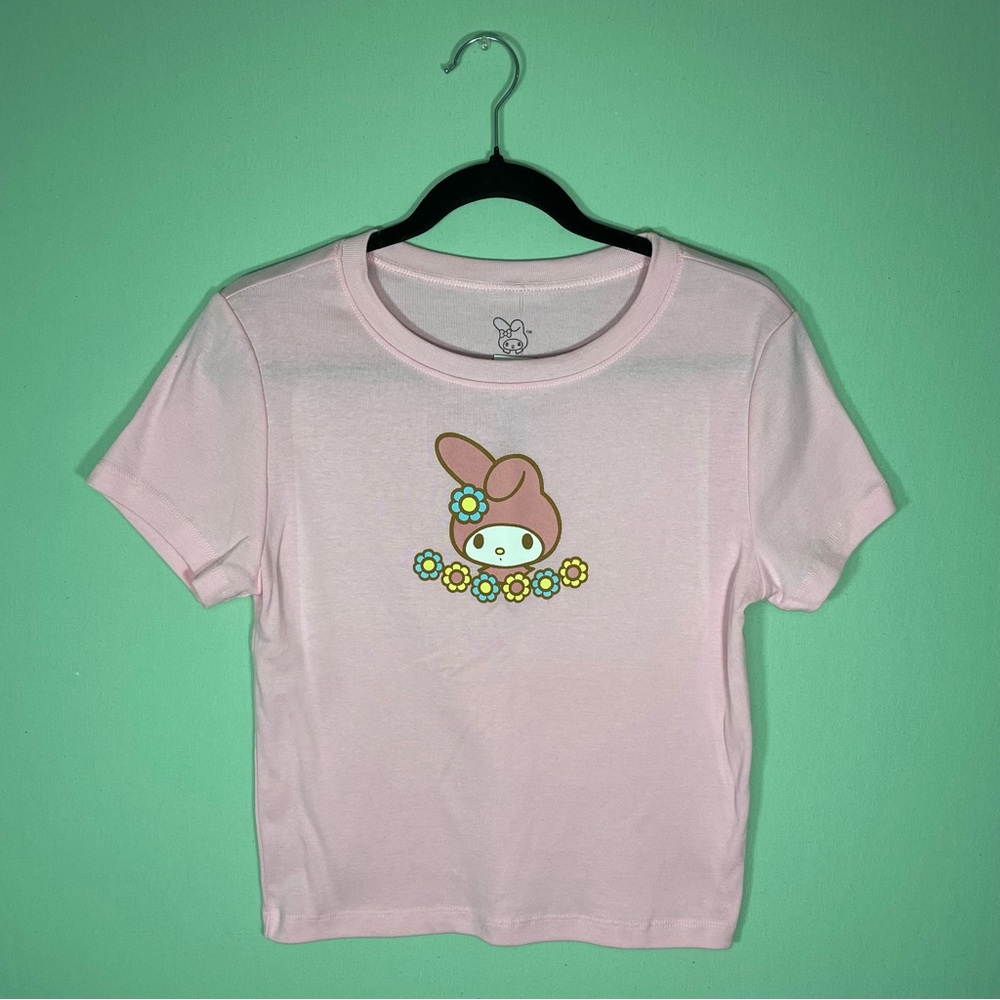 My Melody Cropped Shirt/ Baby Tee (Size Large)